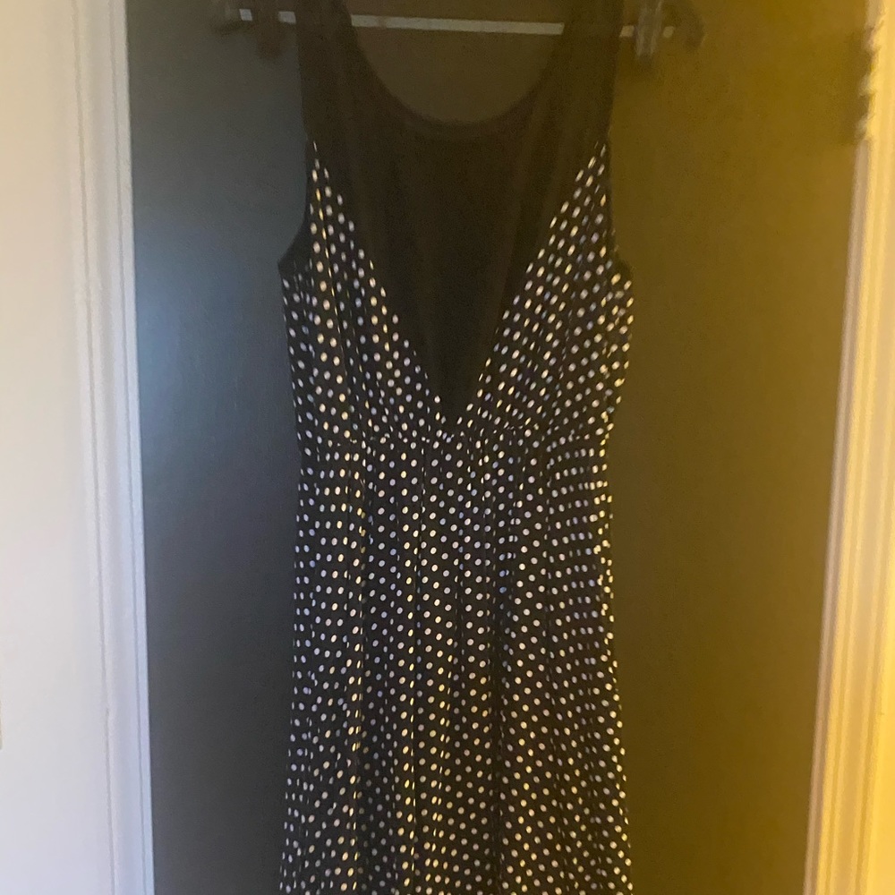 White Dotted Dress Deb Size XL